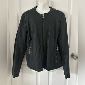 Me Jane Black Leather Jacket